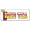 Signmission Iced Tea Banner Heavy Duty 13 Oz Vinyl with Grommets Single Sided B-Iced Tea - alternate 1